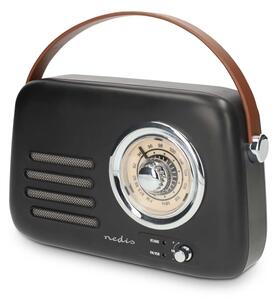 Nedis RDFM2600BK - FM retro rádio 3W/5V 1500 mAh