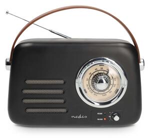 Nedis RDFM2600BK - FM retro rádio 3W/5V 1500 mAh