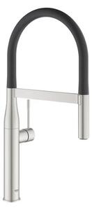 Dřezová baterie GROHE Essence New s vytahovací sprškou supersteel 30294DC0