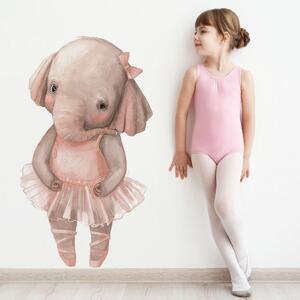 Dětská nálepka na zeď Sloník baletka Rozměry: 100 x 60 cm