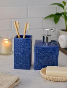 Sinsay - SOAP DISPENSER & TOOTHBRUSH STORAGE - modrá