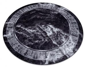 Dywany Luszczow Dětský kusový koberec MIRO 51199.807 pratelný kulatý Mramor, řecký protiskluz, černý / bílá Rozměr koberce: 100 cm KRUH