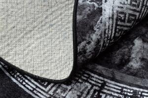 Dywany Luszczow Dětský kusový koberec MIRO 51199.807 pratelný kulatý Mramor, řecký protiskluz, černý / bílá Rozměr koberce: 200 cm KRUH