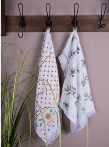 Kuchyňský froté ručník s olivami Olive Garden – 40x66 cm