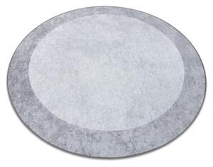 Makro Abra Kulatý koberec pratelný MIRO 51648.802 Mramor protiskluzový světle šedý Rozměr: průměr 100 cm