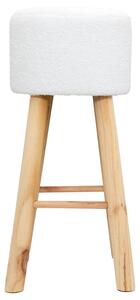 Barová židle Freya bílá/přírodní