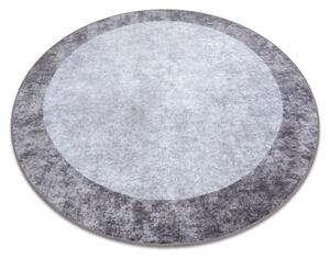 Makro Abra Kulatý koberec pratelný MIRO 51648.803 Mramor protiskluzový tmavě šedý Rozměr: průměr 120 cm