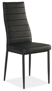 Židle Luisa - černá/černá PU