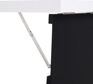 HOMCOM Nástěnný sklápěcí stůl černo-bílý, 60 x 94,5 x 147 cm