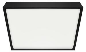 27024 Stropní LED svítidlo LENYS III. 12W, 4000K, IP20/IP44, 900lm, čtverec, Ø140, černá