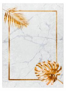 Kusový koberec Miro 51518.806 Leaves grey/gold-80x150