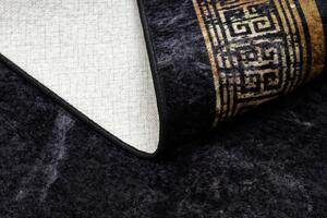 Dywany Łuszczów Kusový koberec Miro 51278.809 Marble black / gold - 80x150 cm