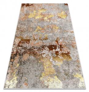 Dywany Łuszczów, Kusový koberec Miro 51463.802 Abstraction grey / gold, 80x150, vícebarevná, koupelna