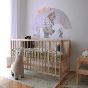 Dětská nálepka na zeď Dreamland - liška, medvídek a myška Rozměry: 70 x 51 cm