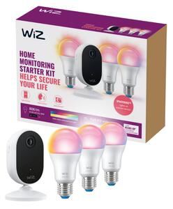 Philips Wiz Colors 8720169075016 Self-Monitoring Starter Kit monitorovací sada bílá + LED žárovka 3-set E27 8,5W/806lm 2200-6500K+RGB