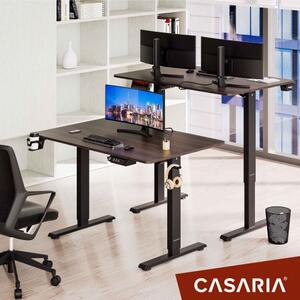 Deuba Výškově nastavitelný kancelářský stůl hnědý - 110x60x118 cm