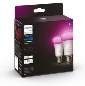 Philips Hue White and color ambiance 8719514328365 LED žárovka E27 6,5W/800lm 2000-6500K+RGB bluetooth 2-set