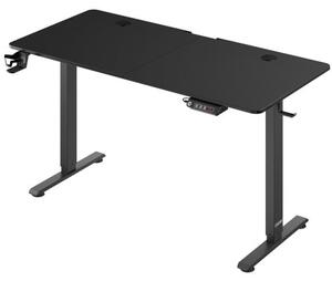 Deuba Výškově nastavitelný kancelářský stůl černý - 140x60x118 cm
