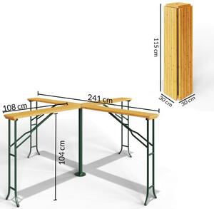 Deuba Barový stůl Quattro 241x241x104 cm