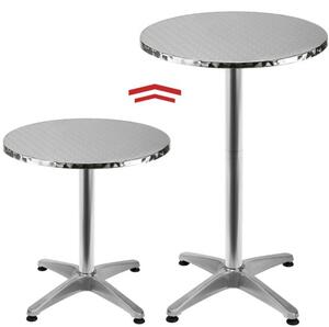 FurniGO Hliníkový barový stůl - Ø60 cm