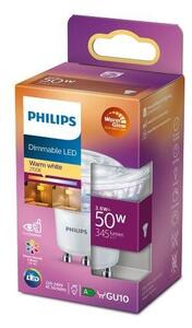 Philips 8718699774233 LED žárovka 3,8W/50W 390lm GU10 2200-2700K 36D bodová WarmGlow Dimmable