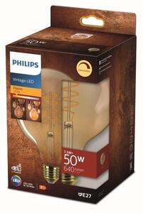 Philips 8719514337831 LED žárovka vintage E27 7,3W/50W 640lm 2200K G120 GOLD stmívatelná