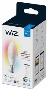 Philips WiZ Colors 8718699787097 LED žárovka svíčka E14 4,9W/470lm C37 2200-6500K RGB