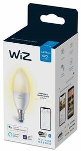 Philips WiZ Dimmable 8718699786212 LED žárovka svíčka E14 4,8W/470lm C37 2700K