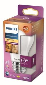 Philips 8719514323858 LED žárovka E27 5,9W/60W 806lm 2200-2700K A60 WarmGlow Dimmable
