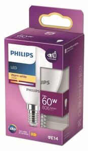 Philips 8719514309647 LED žárovka E14 7W/60W 806lm 2700K P48 kapka