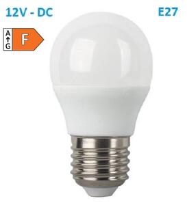 Diolamp SMD LED žárovka matná Special Voltage Ball G45 5W/12V-DC/E27/6000K/470Lm/180°