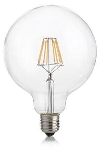 Ideal Lux 153988 LED žárovka E27 Filament G125 8W/920lm 4000K průhledná, globe