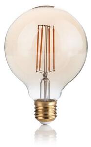 Ideal Lux 151717 LED žárovka E27 Vintage G95 4W/300lm 2200K jantarová, globe
