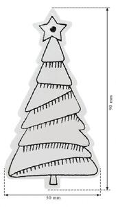 Závěsné Vánoční stromky KL-21X16 (12 ks)