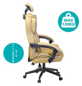 Ředitelská otočná židle LUX, ve více barvách, béžová