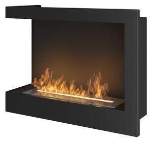InFire - Rohový BIO krb 45x60 cm 3kW černá