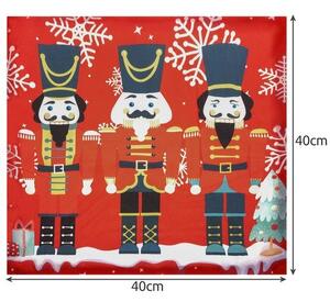 Ruhhy 22313 Povlak na polštář vánoční 40 x 40 cm, červená
