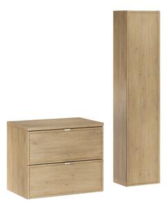 Comad Koupelnová sestava Terra s deskou a skříňkami 60 cm dub cremona