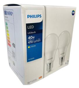 Philips 8719514471078 LED žárovka CorePro E27 4,9W/40W 470lm 2700K A60 bílá 2-set