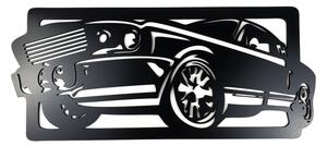 Dřevěná dekorace Ford Mustang černá (68 x 29 cm) - Kvalitní samolepky.cz