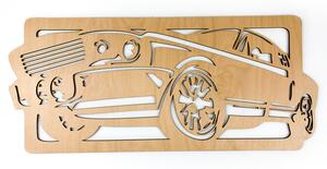 Dřevěná dekorace Ford Mustang (63 x 27 cm) - Kvalitní samolepky.cz