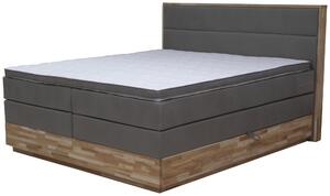 POSTEL BOXSPRING, šedá Esposa - Postele s úložným prostorem