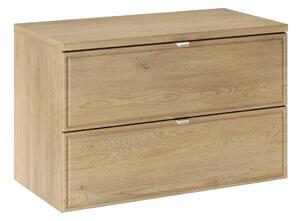 Comad Závěsná skříňka pod umyvadlo Terra s deskou 80 cm dub cremona