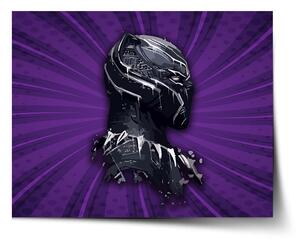 Sablio Plakát BLACK PANTHER z profilu Fialový - 60x40 cm