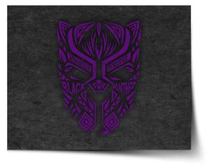 Sablio Plakát BLACK PANTHER wakanda forever Fialový - 60x40 cm