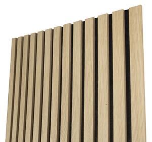Akustický panel s dřevěnou dýhou - dekor dub natural | 260 x 56 cm | RAK001 | .cz