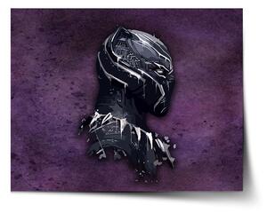 Sablio Plakát BLACK PANTHER z profilu Fialový mlhavý - 60x40 cm