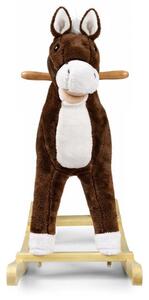 Houpací koník Teddy tmavě hnědý