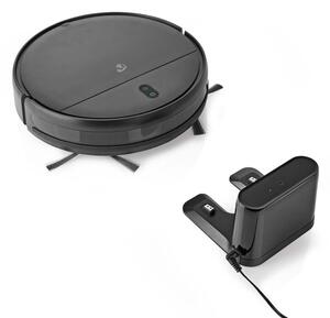 Nedis WIFIVCR001CBK - Chytrý robotický vysavač s mopem Wi-Fi černá + DO