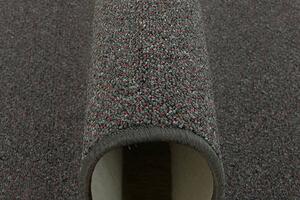 Metrážový koberec Jaguar šedo-bordový